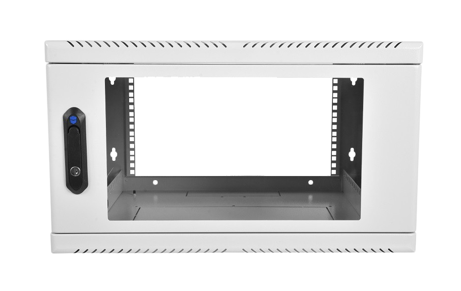 Шкаф телекоммуникационный настенный 6U (600 × 300) дверь стекло от ЦМО