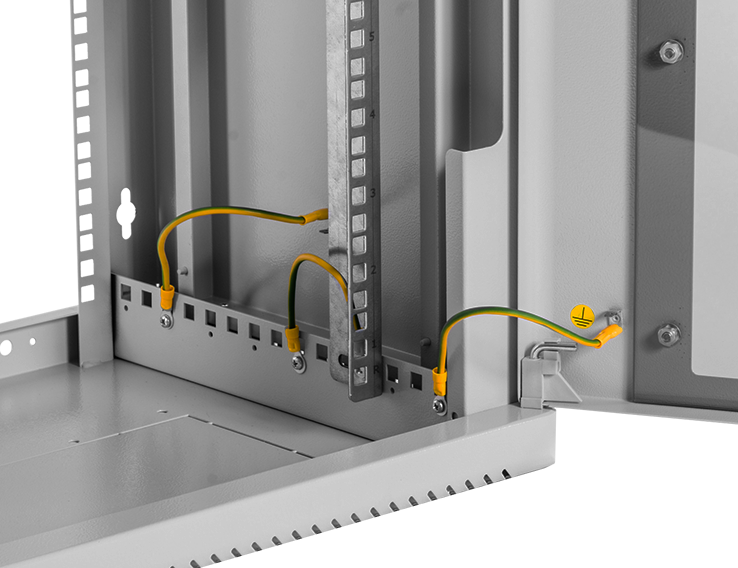 Шкаф телекоммуникационный настенный сварной 9U (600 × 530) съёмные стенки, дверь стекло