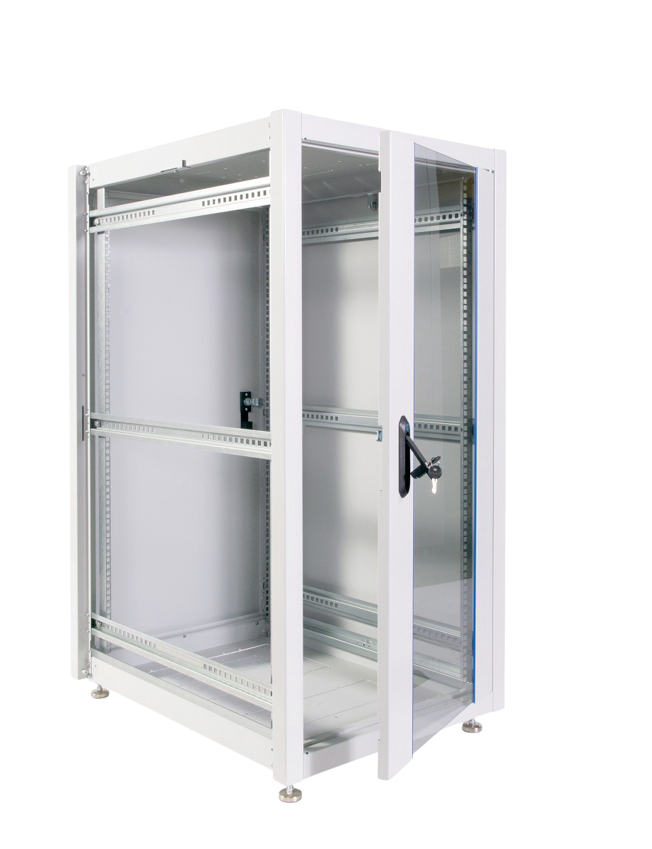 Шкаф телекоммуникационный напольный ЭКОНОМ 24U (600 × 800) дверь стекло, дверь металл от ЦМО
