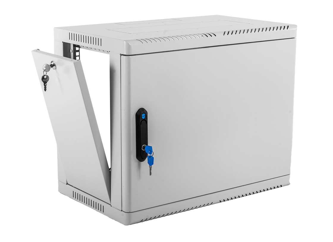 Шкаф телекоммуникационный настенный сварной 9U (600 × 360) съёмные стенки, дверь металл