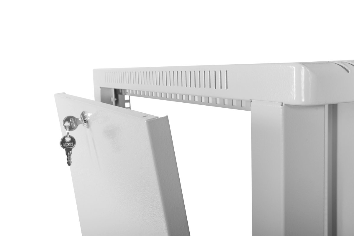 Шкаф телекоммуникационный настенный сварной 12U (600 × 360) съёмные стенки, дверь стекло