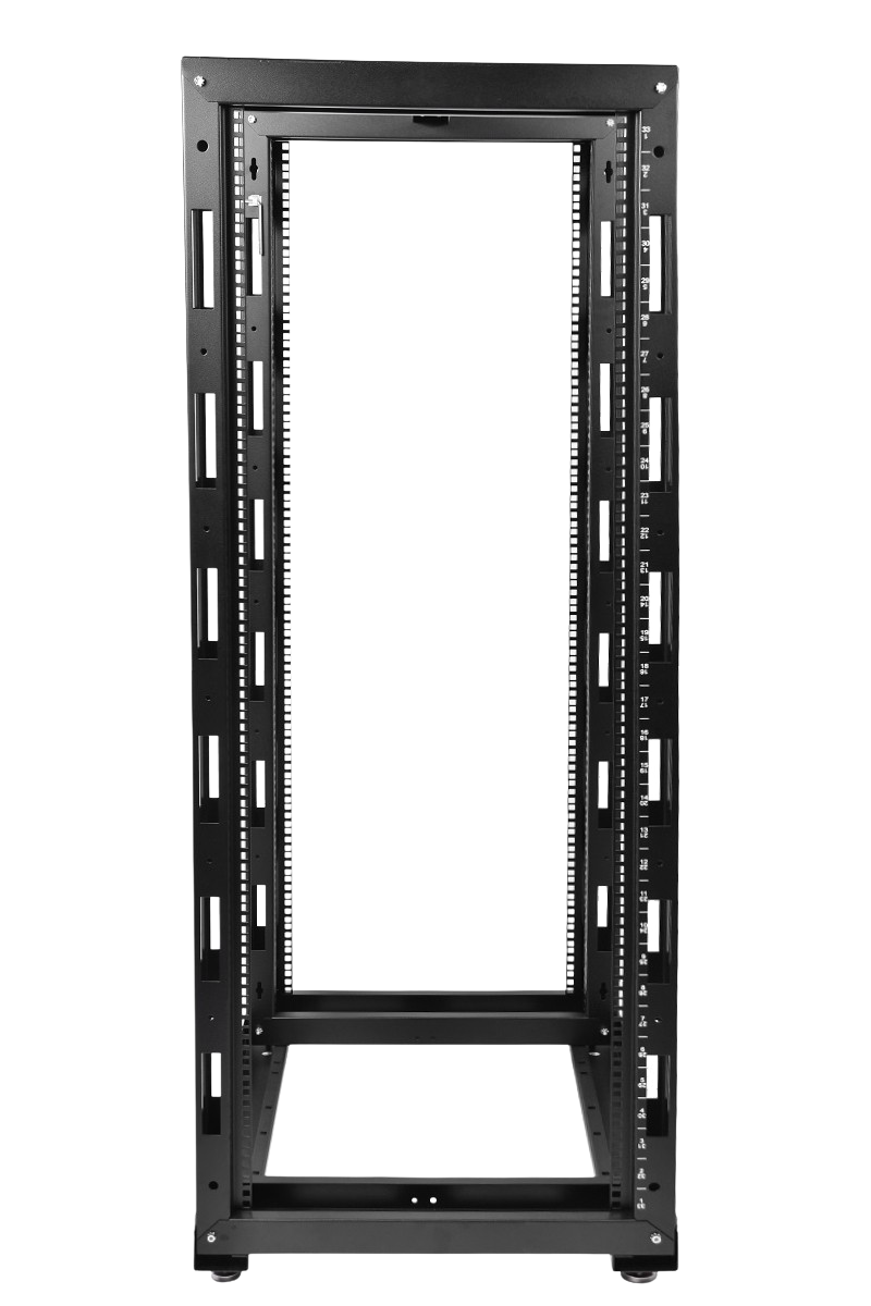 Стойка телекоммуникационная универсальная 33U двухрамная, цвет черный от ЦМО