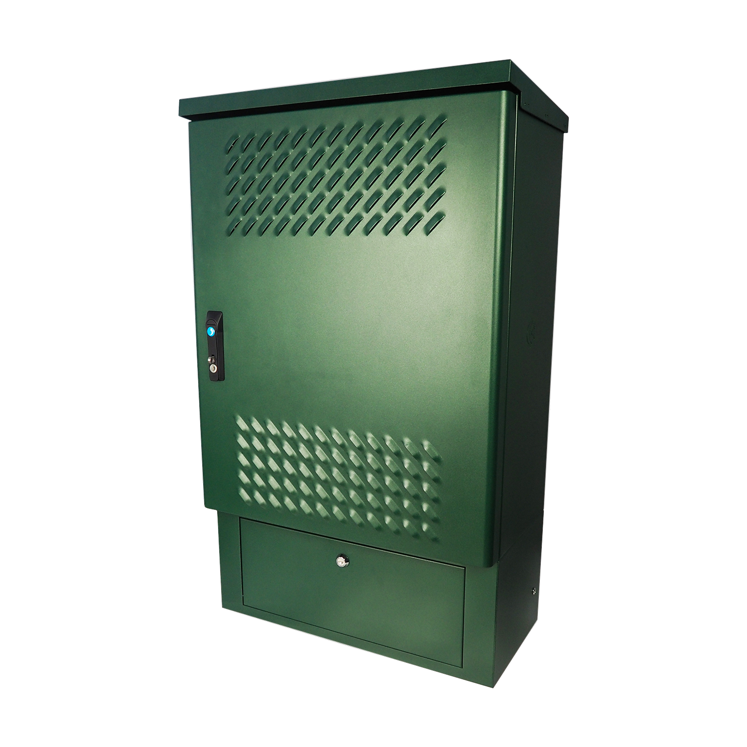Шкаф уличный всепогодный настенный 9U (Ш600 × Г300), передняя дверь вентилируемая от ЦМО