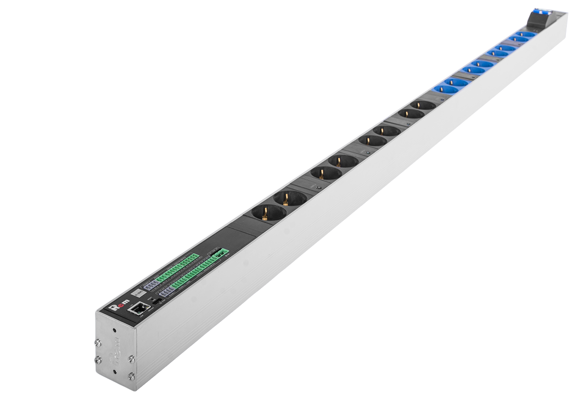 Верт блок розеток Rem-2MC, монит, управл, 1×32А, авт, 8×2S, 1420мм, колодка