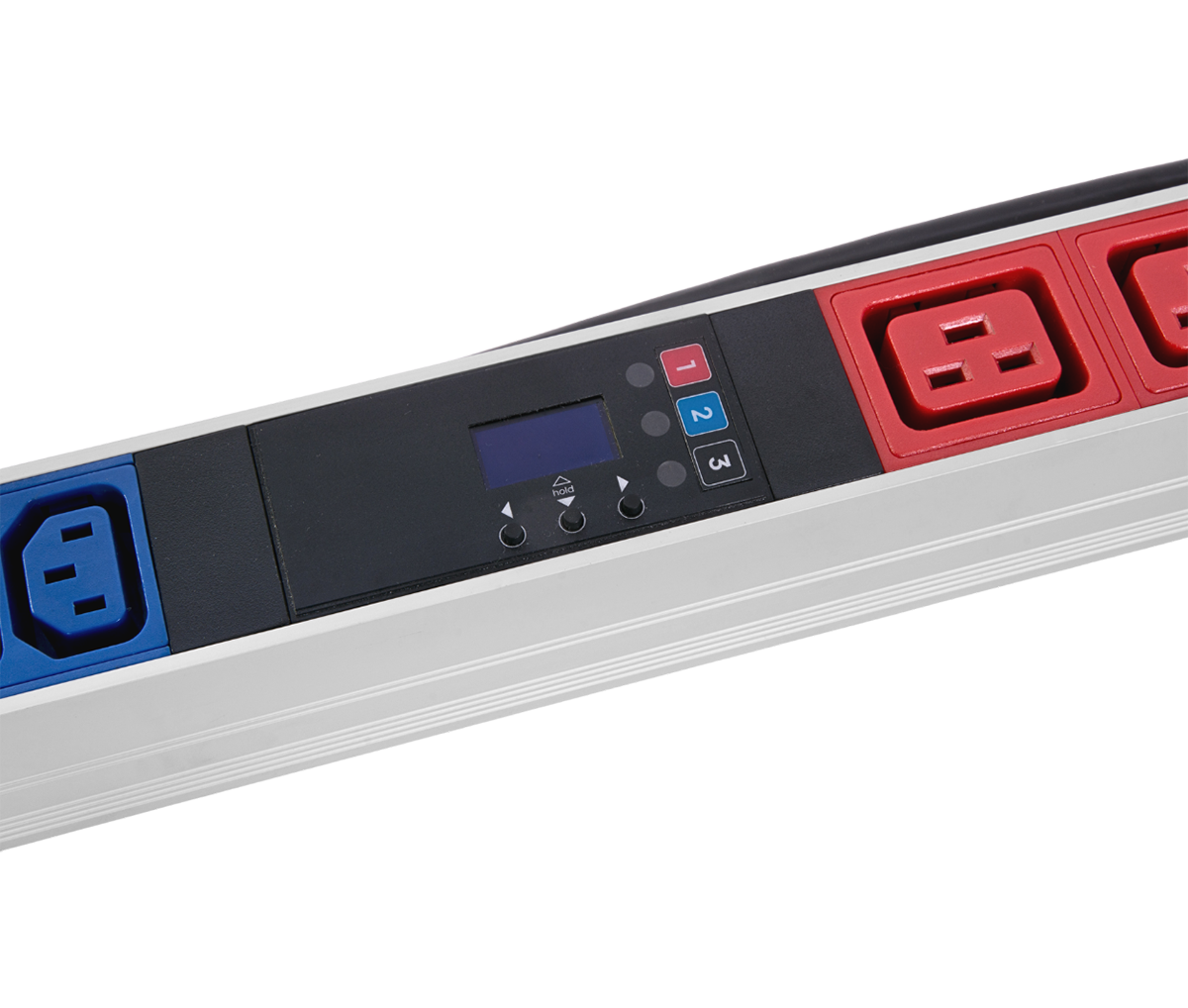 Верт блок розеток Rem-2MC, монит, измер, 3×16A, 36C13, 6C19, 1820мм, шнур 3м IEC309