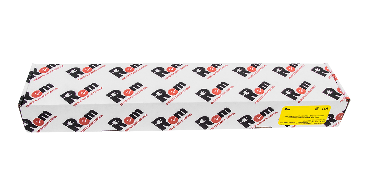 Блок розеток Rem-16 с АВР, 1×16A, 2C19, подкл к контроллеру R-2MC по Modbus, вход 2×C20