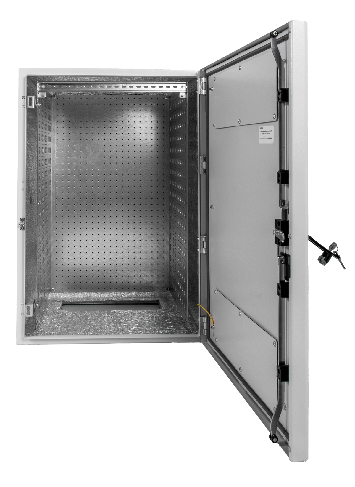 Шкаф уличный всепогодный настенный 12U (Ш600 × Г300), передняя дверь вентилируемая от ЦМО