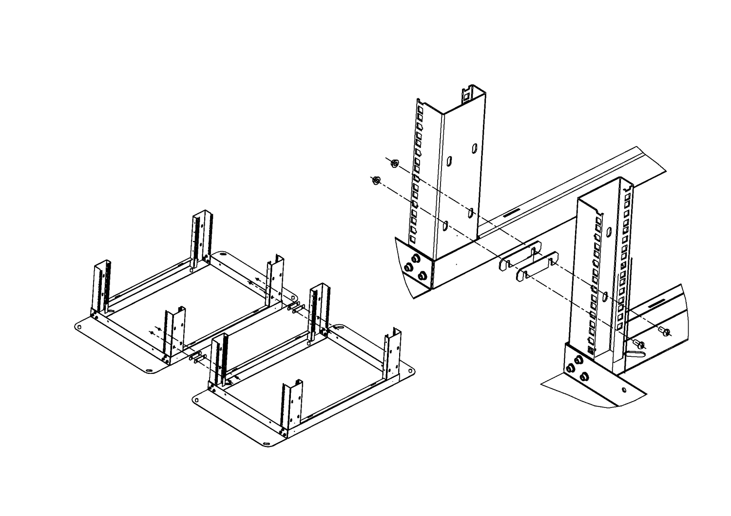  Комплект соединительный для серверных и кроссовых стоек от ЦМО