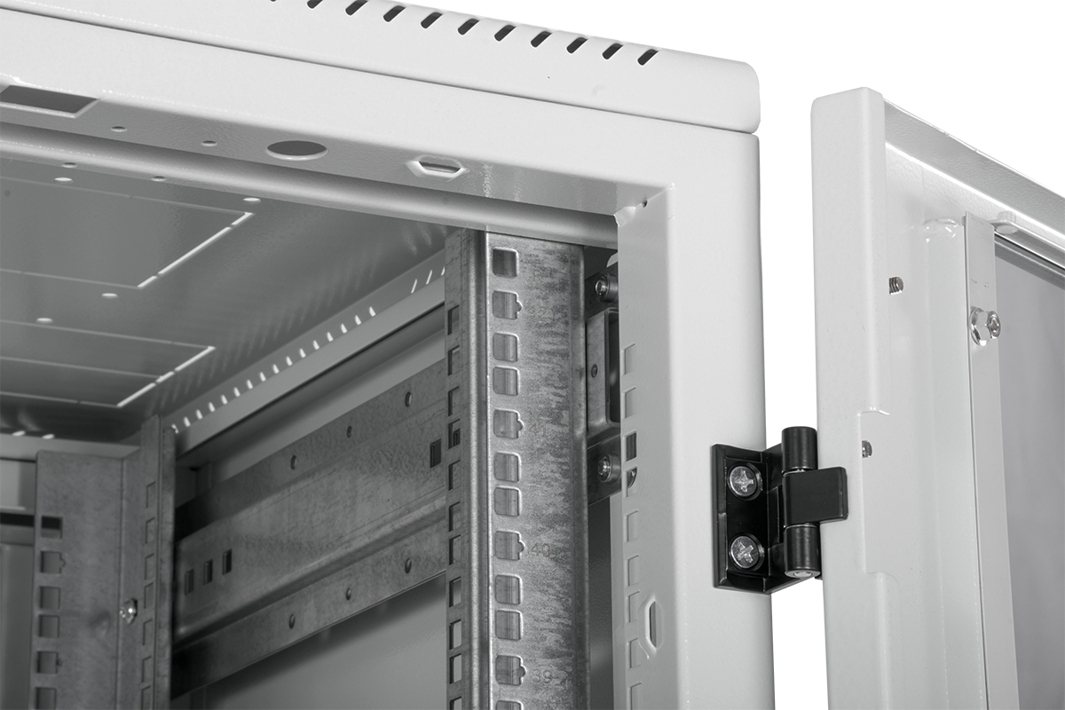 Шкаф телекоммуникационный напольный 42U (800 × 800) дверь стекло