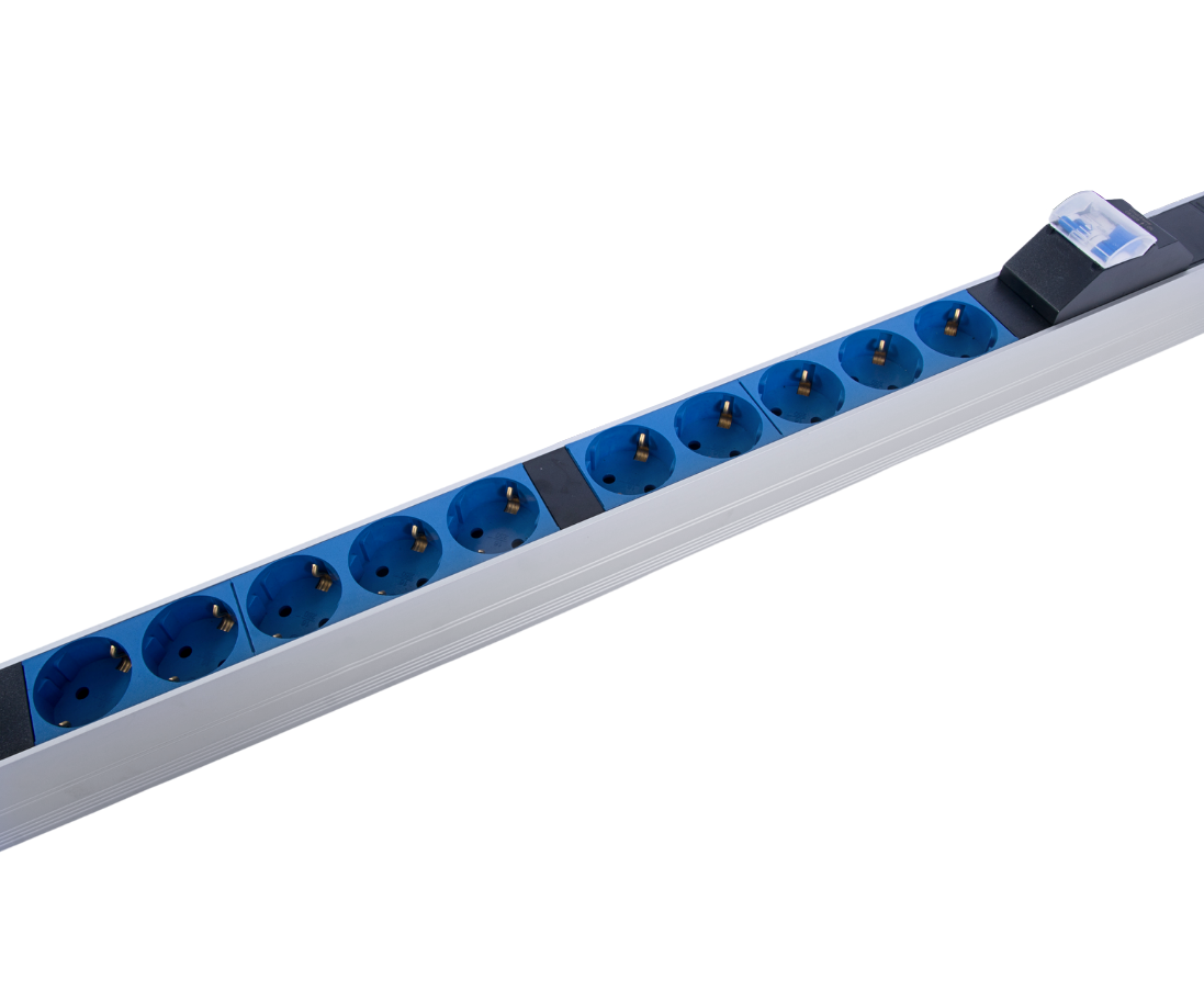 Верт блок розеток Rem-2MC, монит, измер, 1×32А, авт, 20S, 1420мм, шнур 3м IEC309