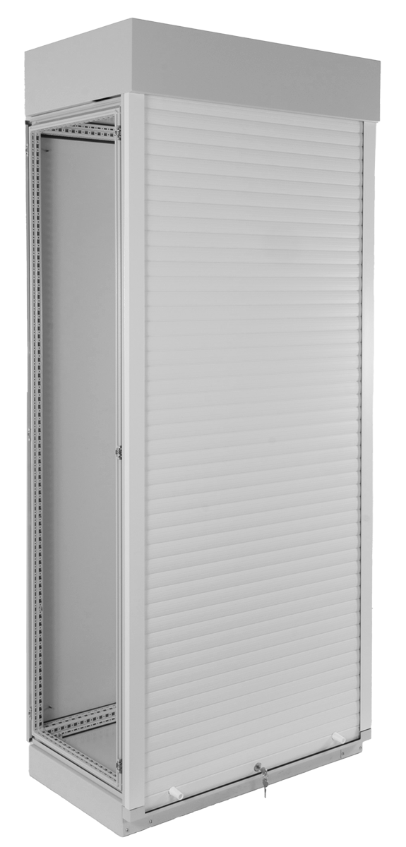 Корпус промышленного шкафа (В2000 × Ш800 × Г400) EMS, передняя дверь роллета/рольставни