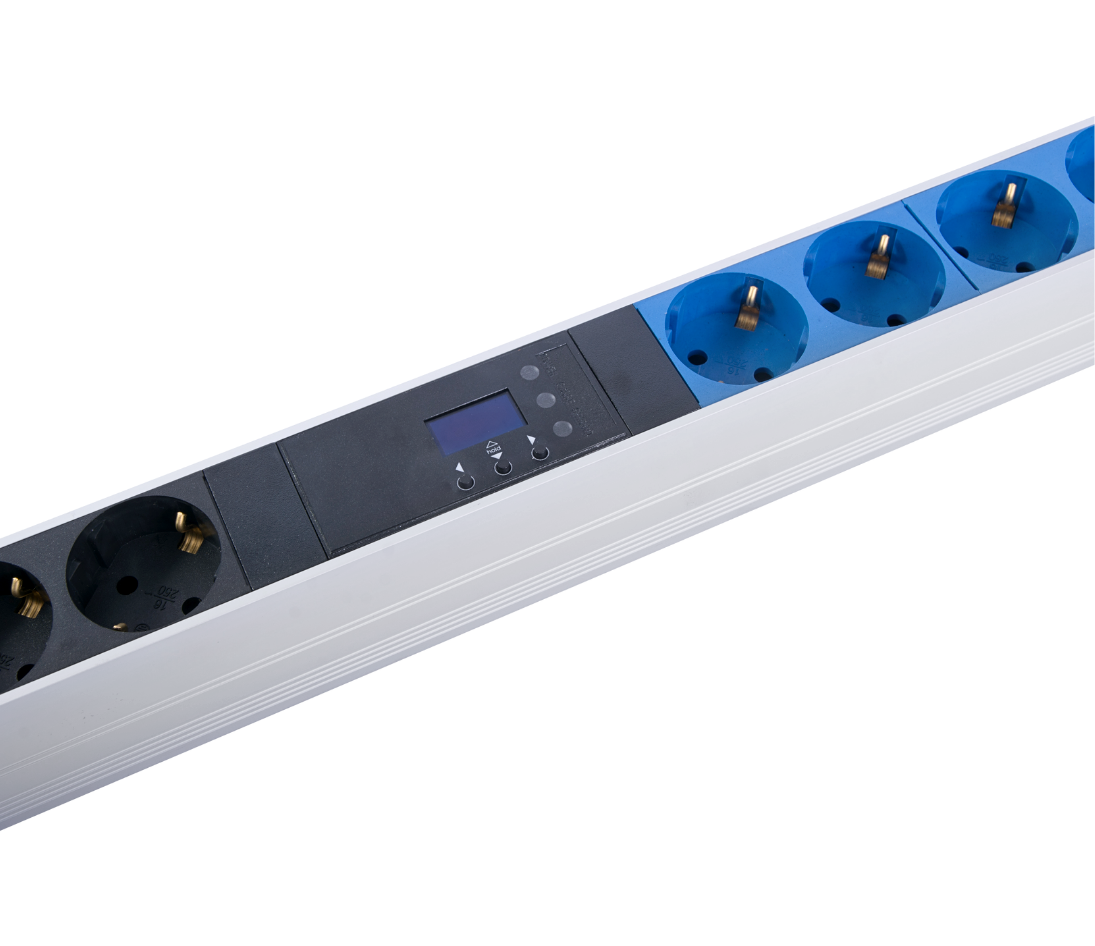 Верт блок розеток Rem-2MC, монит, измер, 1×32А, авт, 20S, 1420мм, шнур 3м IEC309