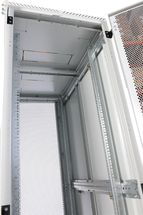 Шкаф серверный напольный 42U (800 × 1000) дверь перфорированная 2 шт. от ЦМО
