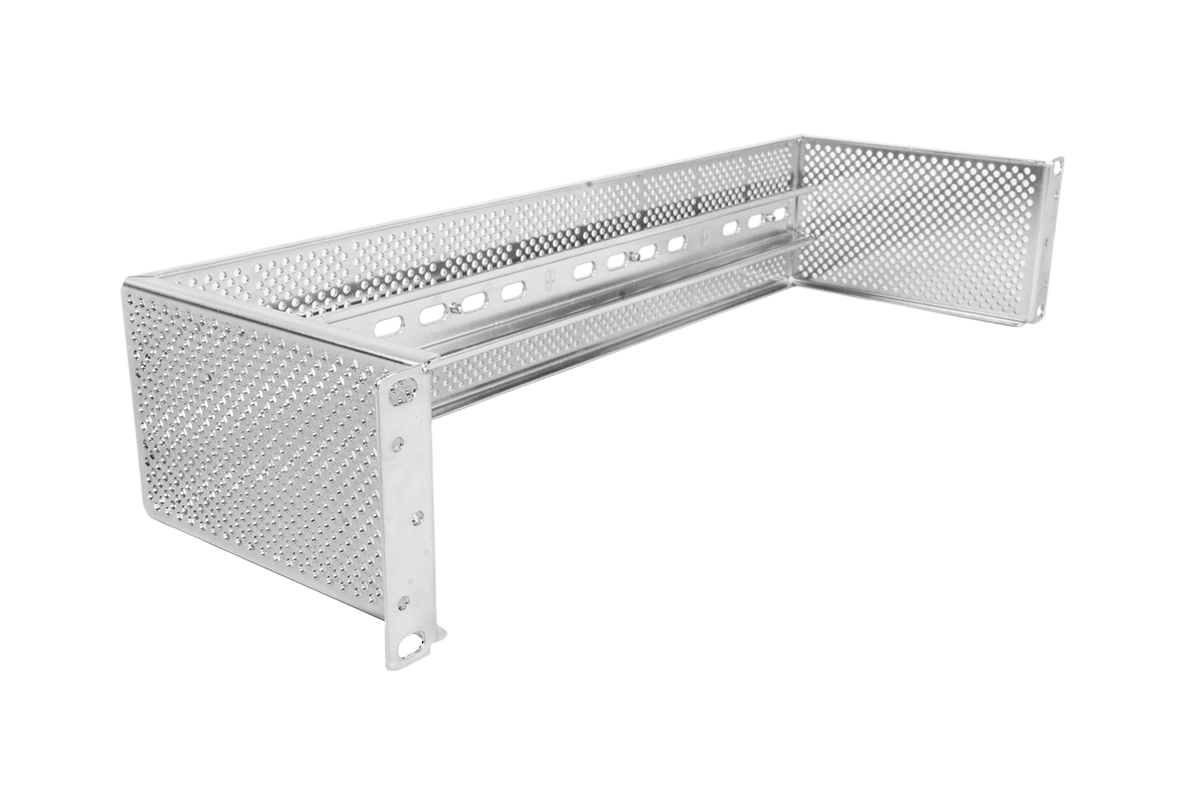 19" панель с DIN-рейкой для установки коммутаторов