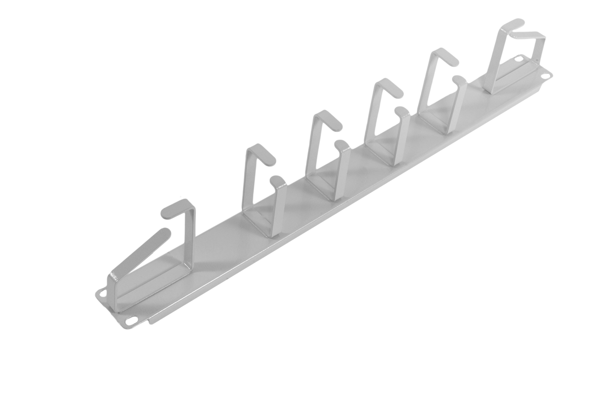 Горизонтальный кабельный органайзер 19" 1U, 6 колец от ЦМО