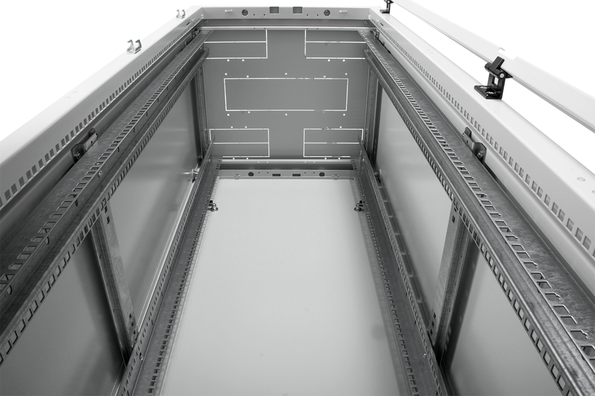 Шкаф телекоммуникационный напольный 42U (600 × 600) дверь металл