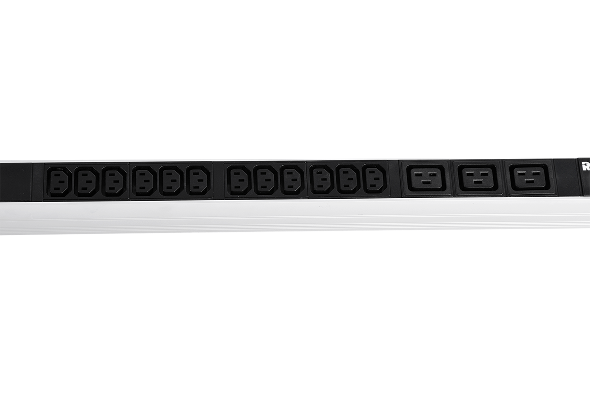 Верт блок розеток Rem-2MC, монит, измер, 1×32А, авт, 24C13, 6C19, 1420мм, шнур 3м IEC309