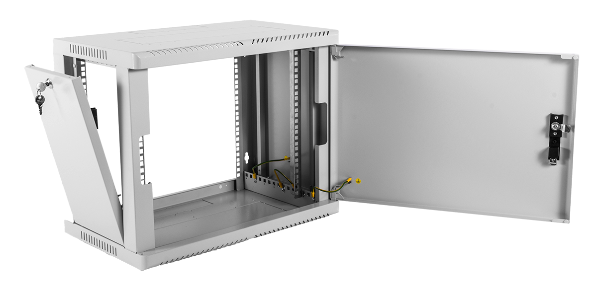 Шкаф телекоммуникационный настенный сварной 9U (600 × 360) съёмные стенки, дверь металл