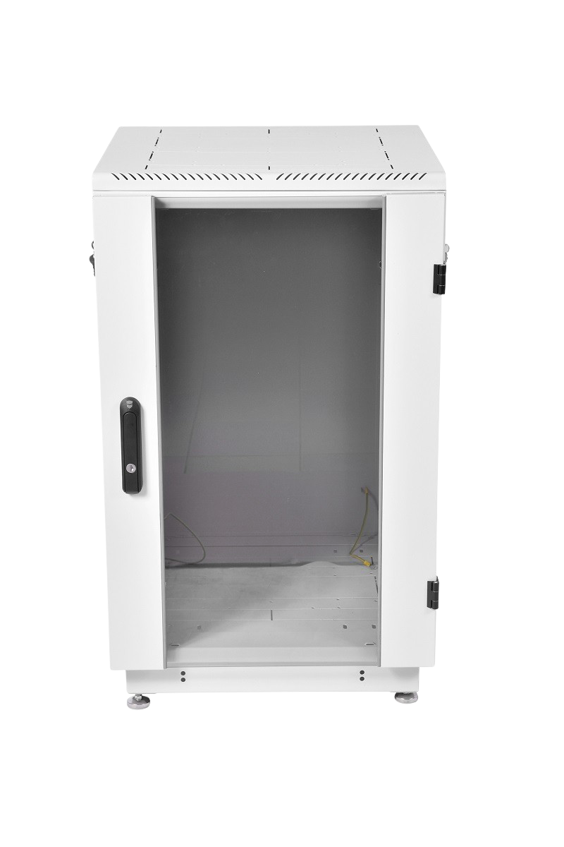Шкаф телекоммуникационный напольный 18U (600 × 800) дверь стекло от ЦМО