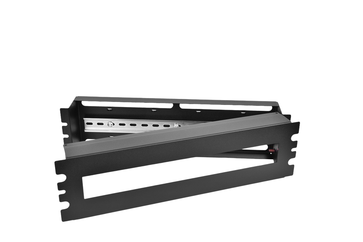 19″ панель с DIN-рейкой PS-3U, цвет черный от ЦМО