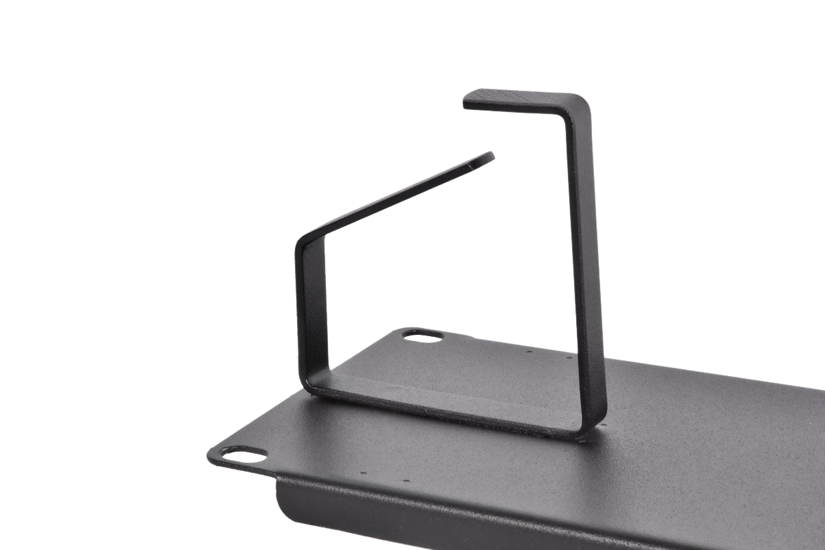  Горизонтальный кабельный органайзер 19" 2U, 6 колец, цвет черный от ЦМО