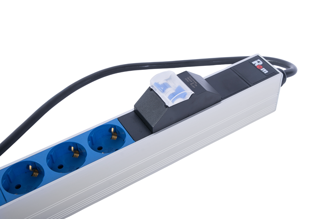 Верт блок розеток Rem-2MC, монит, измер, 1×32А, авт, 20S, 1420мм, шнур 3м IEC309