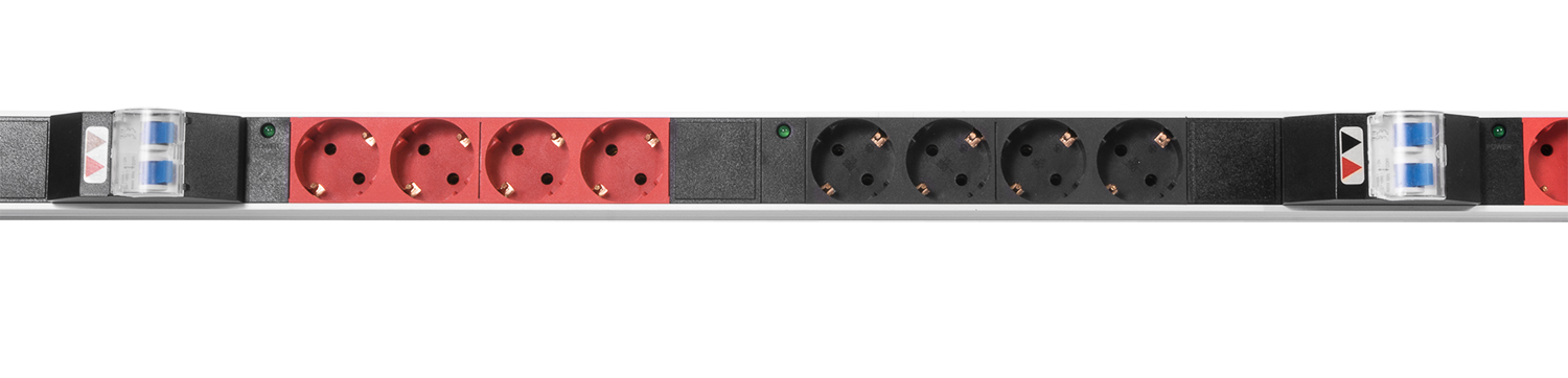 Верт блок розеток Rem-3x16, 3 фазы 16A, инд, 24 S, 1420 мм, вх IEC 309, шнур 3 м от ЦМО