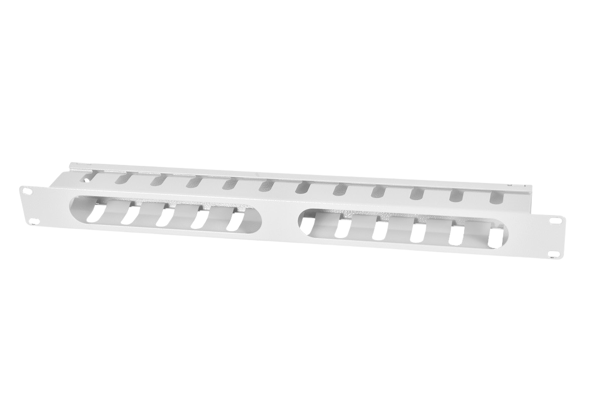 Горизонтальный кабельный органайзер 19" 1U с крышкой от ЦМО