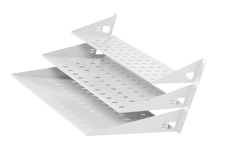 Полка перфорированная консольная 2U, глубина 200 мм от ЦМО