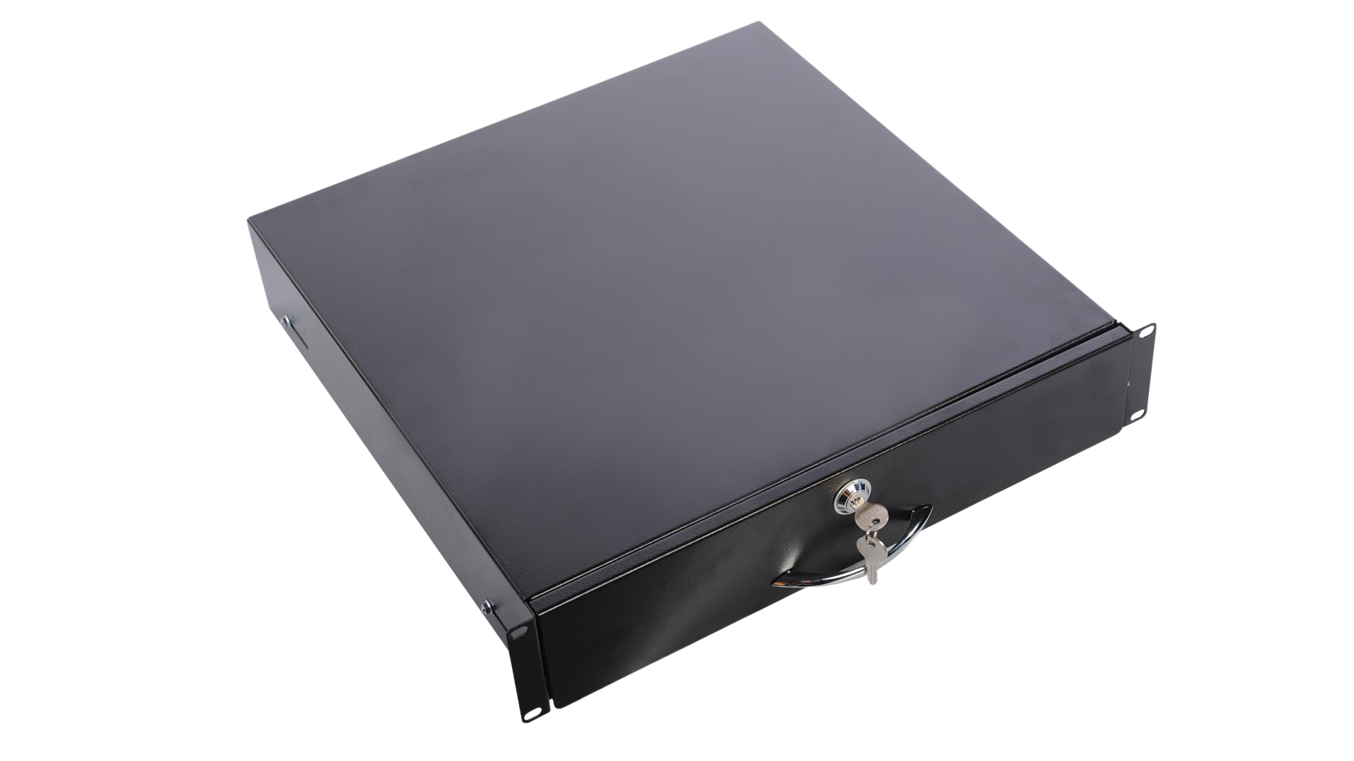 Полка (ящик) для документации 2U, цвет черный от ЦМО