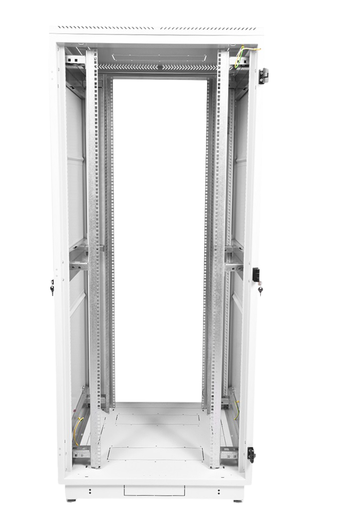Шкаф телекоммуникационный напольный 47U (800 × 1000) дверь стекло, цвет чёрный от ЦМО