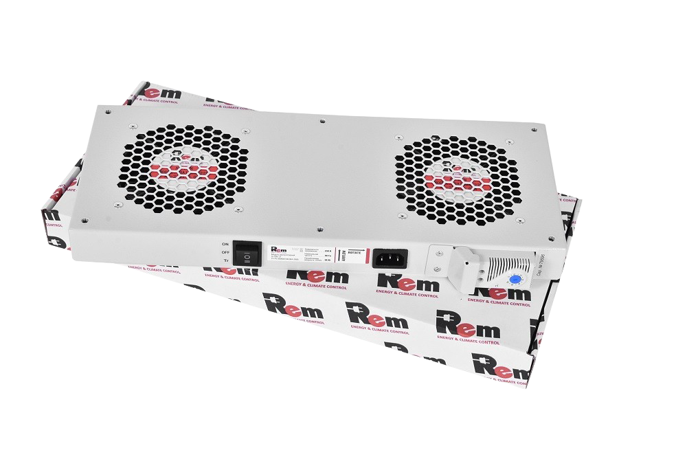 Модуль вентиляторный, 2 вентилятора с терморегулятором от ЦМО