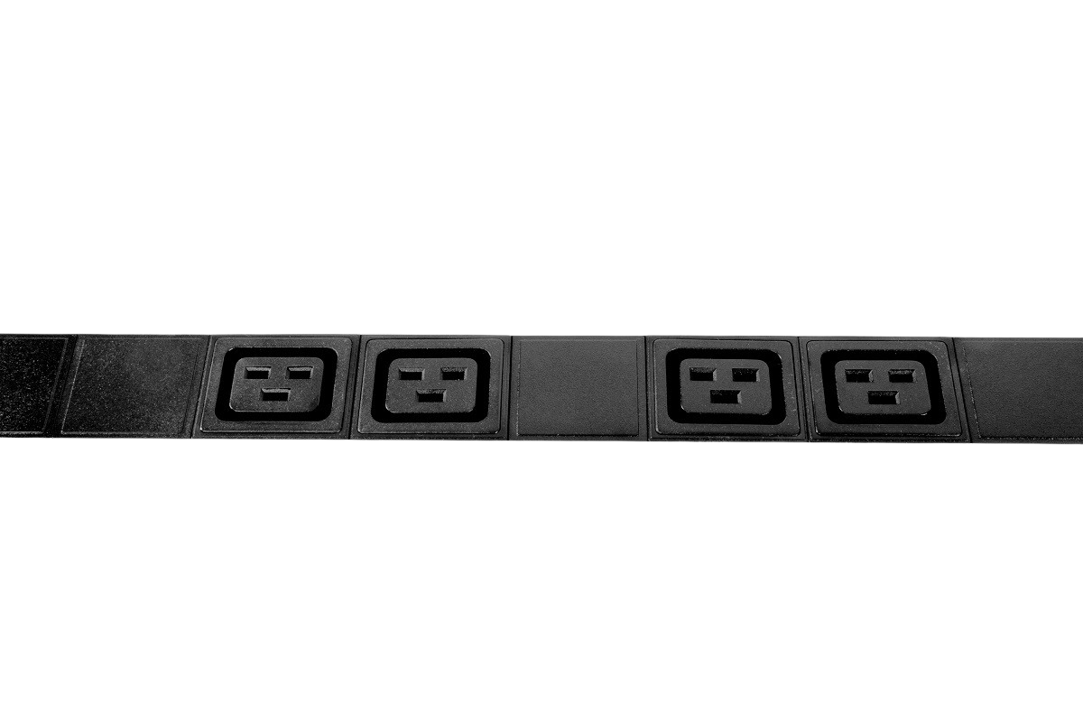 Вертикальный блок розеток Rem-16 с выкл., 14 IEC 60320 C13, 10 C19, вход C20 16A, алюм., 33-48U от ЦМО