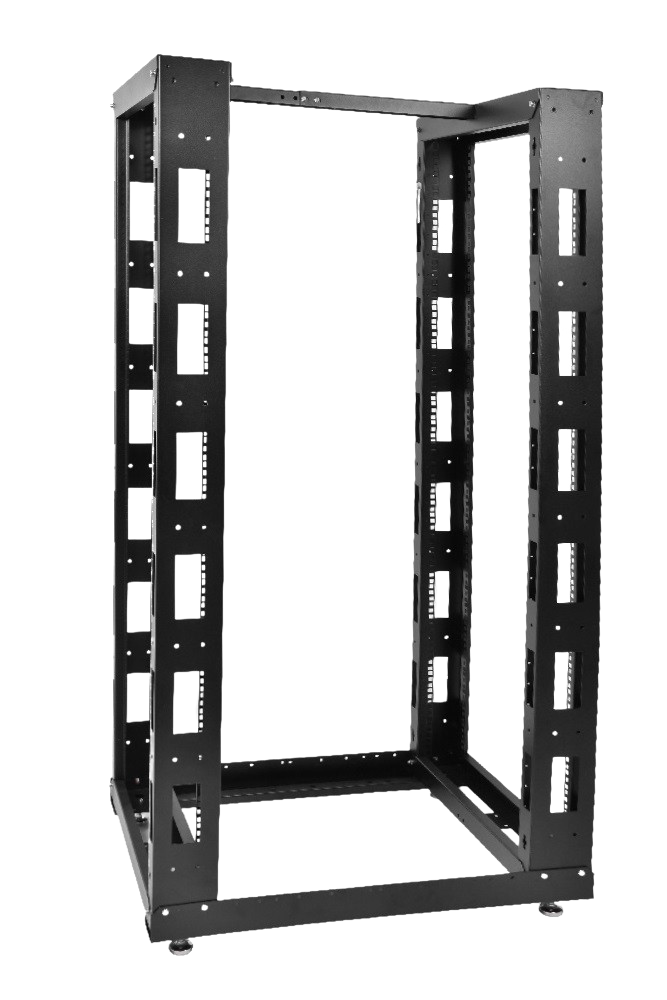 Стойка телекоммуникационная универсальная 33U двухрамная, цвет черный от ЦМО