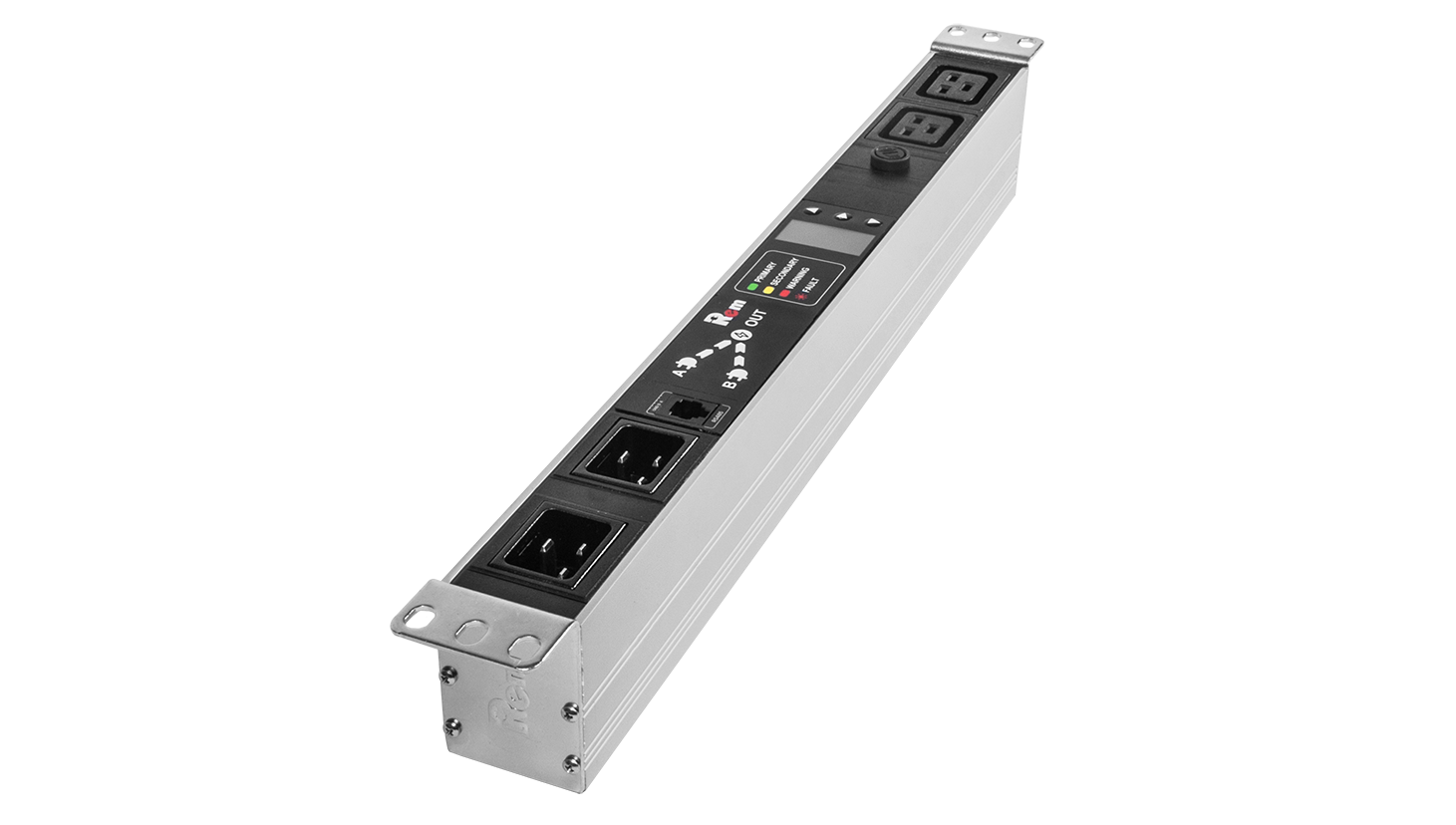 Блок розеток Rem-16 с АВР, 1×16A, 2C19, подкл к контроллеру R-2MC по Modbus, вход 2×C20