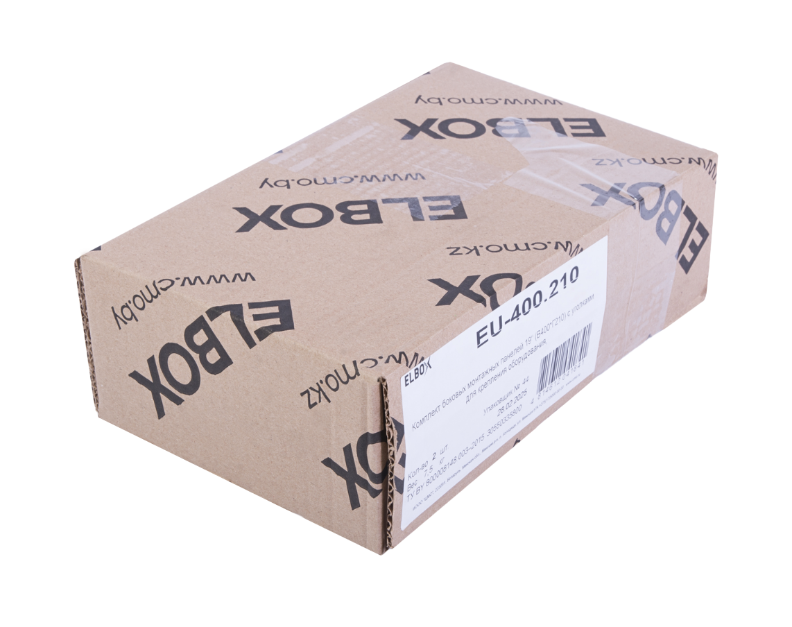 Комплект боковых монтажных панелей 19" (В400 × Г300) с уголками для крепления оборудования от ЦМО