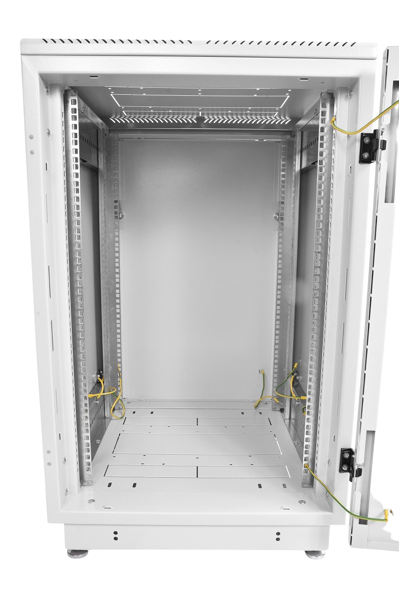 Шкаф телекоммуникационный напольный 27U (600 × 1000) дверь перфорированная от ЦМО