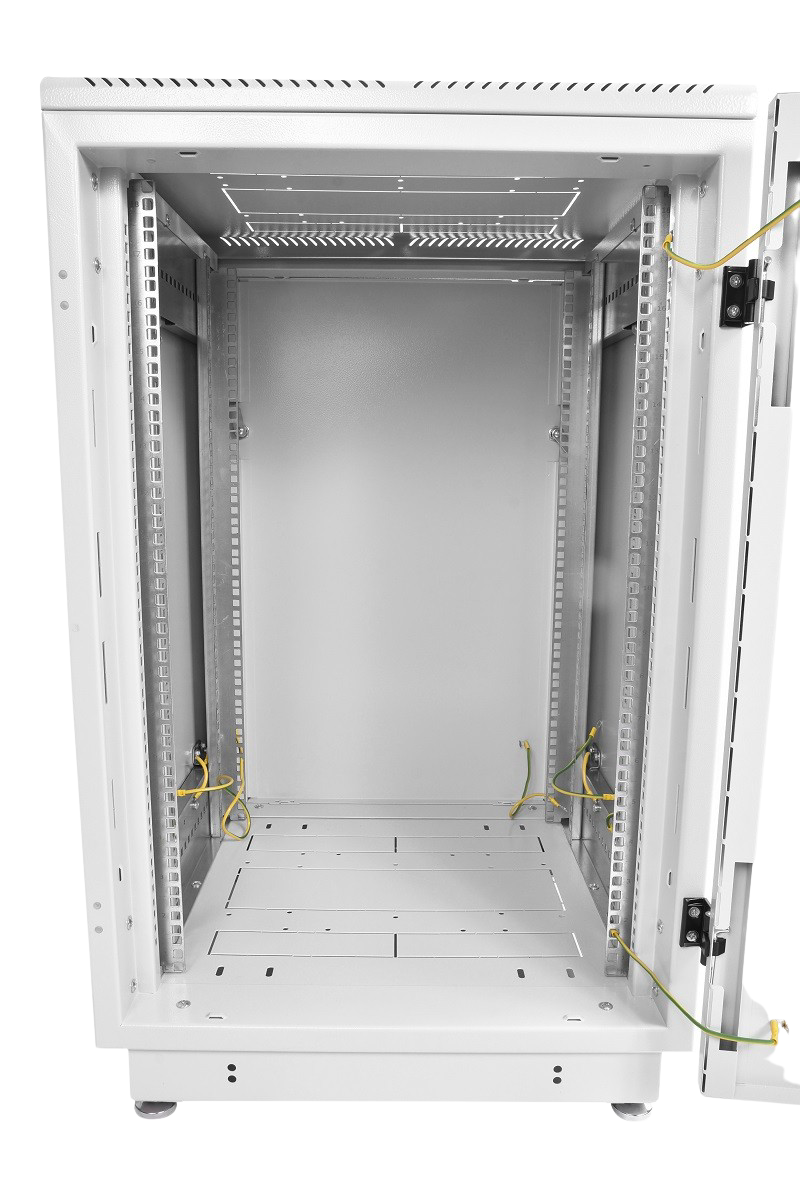 Шкаф телекоммуникационный напольный 27U (600 × 800) дверь стекло от ЦМО
