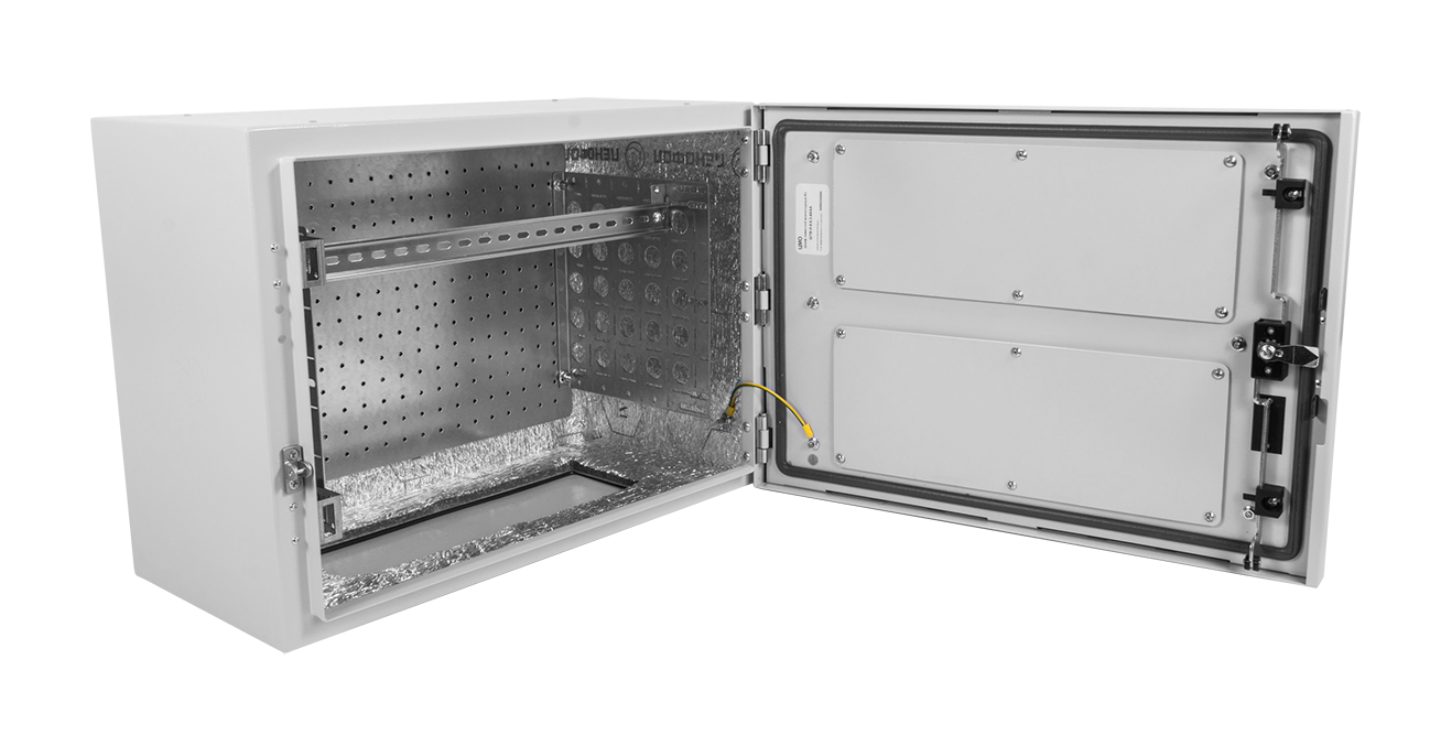 Шкаф уличный всепогодный настенный 6U (Ш600 × Г300), передняя дверь вентилируемая от ЦМО