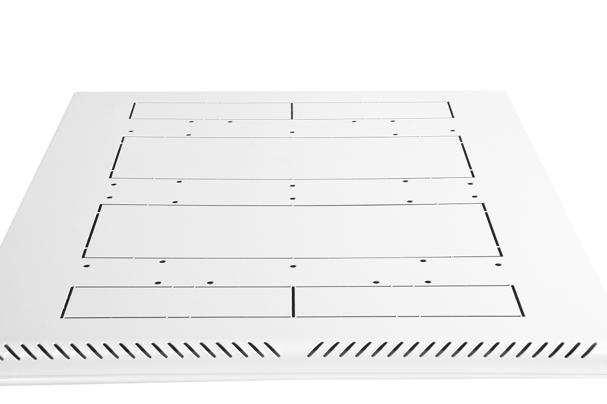 Шкаф телекоммуникационный напольный 22U (600 × 1000) дверь перфорированная от ЦМО