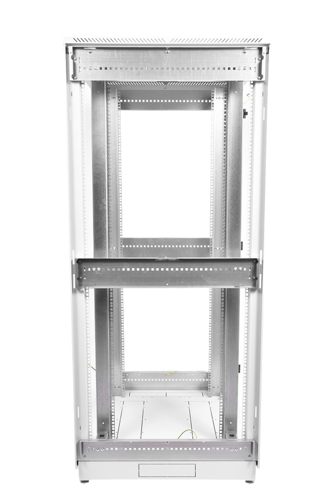Шкаф телекоммуникационный напольный 47U (800 × 1000) дверь стекло, цвет чёрный от ЦМО