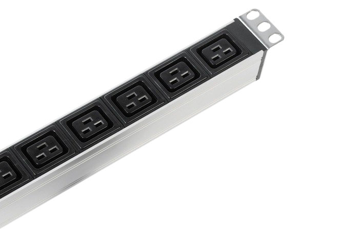 Вертикальный блок розеток Rem-16 с выкл., 14 IEC 60320 C13, 10 C19, вход C20 16A, алюм., 33-48U от ЦМО