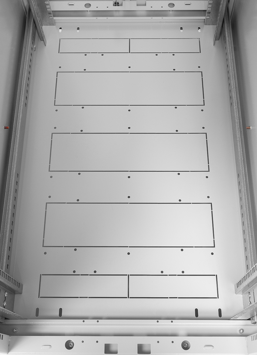 Шкаф телекоммуникационный напольный 42U (600 × 1000) дверь перфорированная