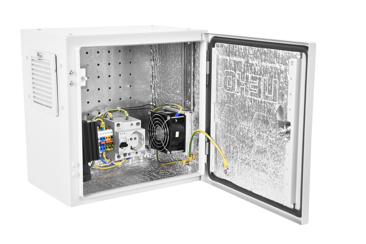 Шкаф ЭКОНОМ уличный всепогодный настенный укомплектованный (В600 × Ш600 × Г300),комплектация T1-IP54 от ЦМО