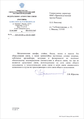Письмо ФАС