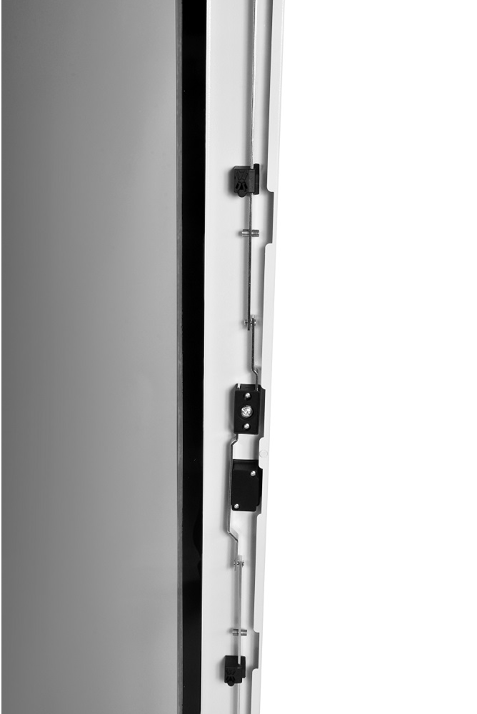 Шкаф телекоммуникационный напольный 42U (800 × 1000) дверь стекло, цвет чёрный