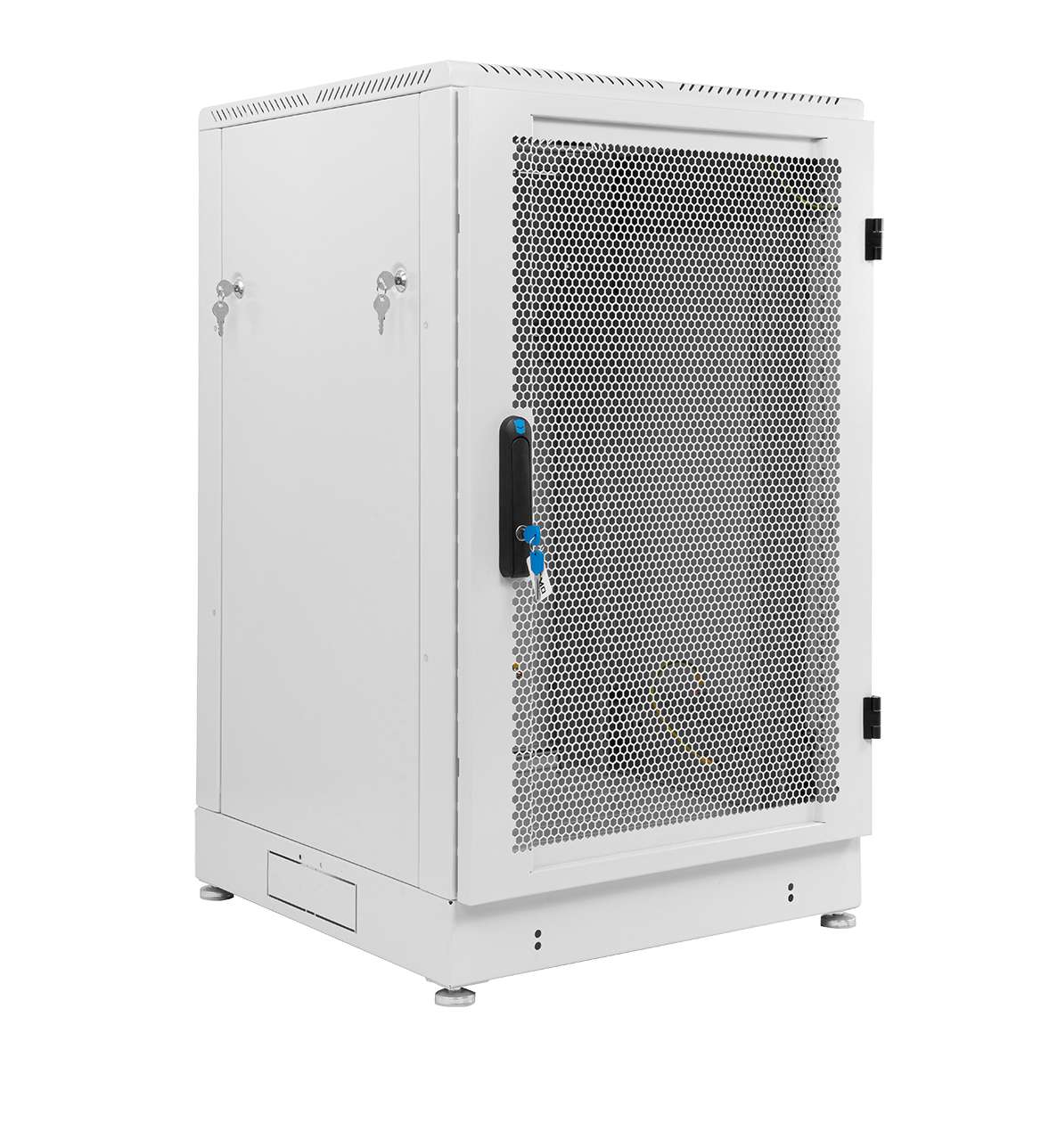 Шкаф телекоммуникационный напольный 24U (600 × 800) дверь перфорированная