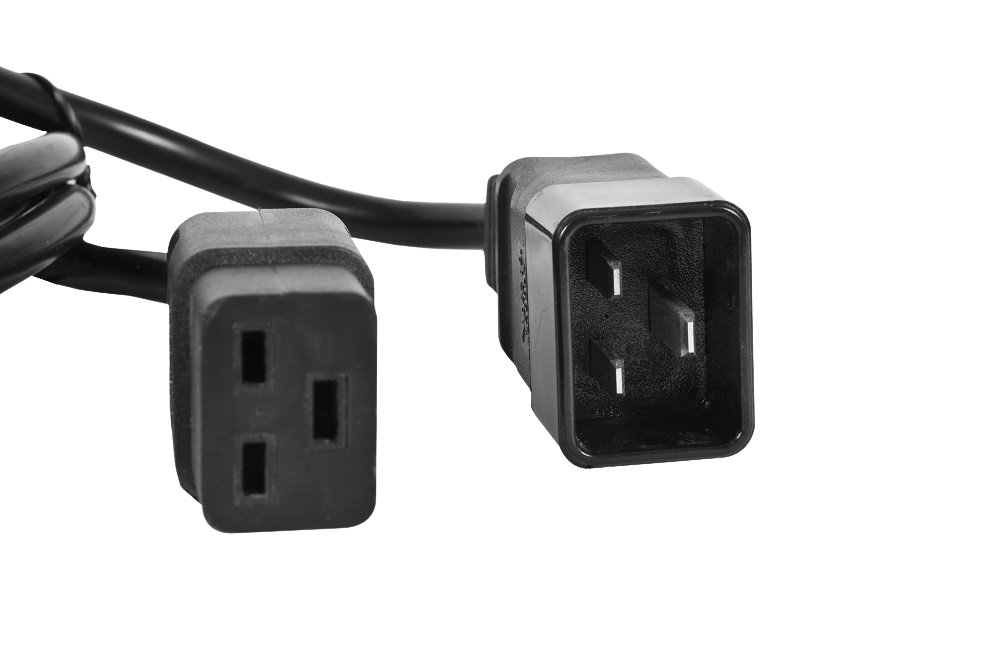 Шнур питания с заземлением IEC 60320 C19/IEC 60320 C20, 16 А / 250 В (3 × 1,5), длина 1,8 м от ЦМО