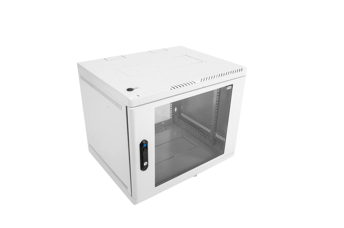 Шкаф телекоммуникационный настенный 9U (600 × 650) дверь стекло от ЦМО