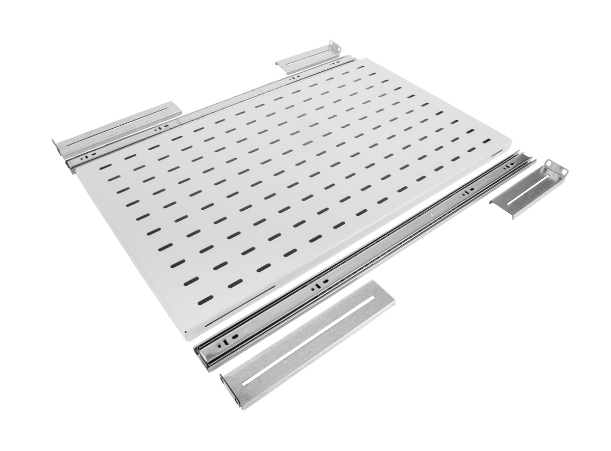 Полка перфорированная выдвижная с телескопическими направляющими, глубина 1000 мм от ЦМО